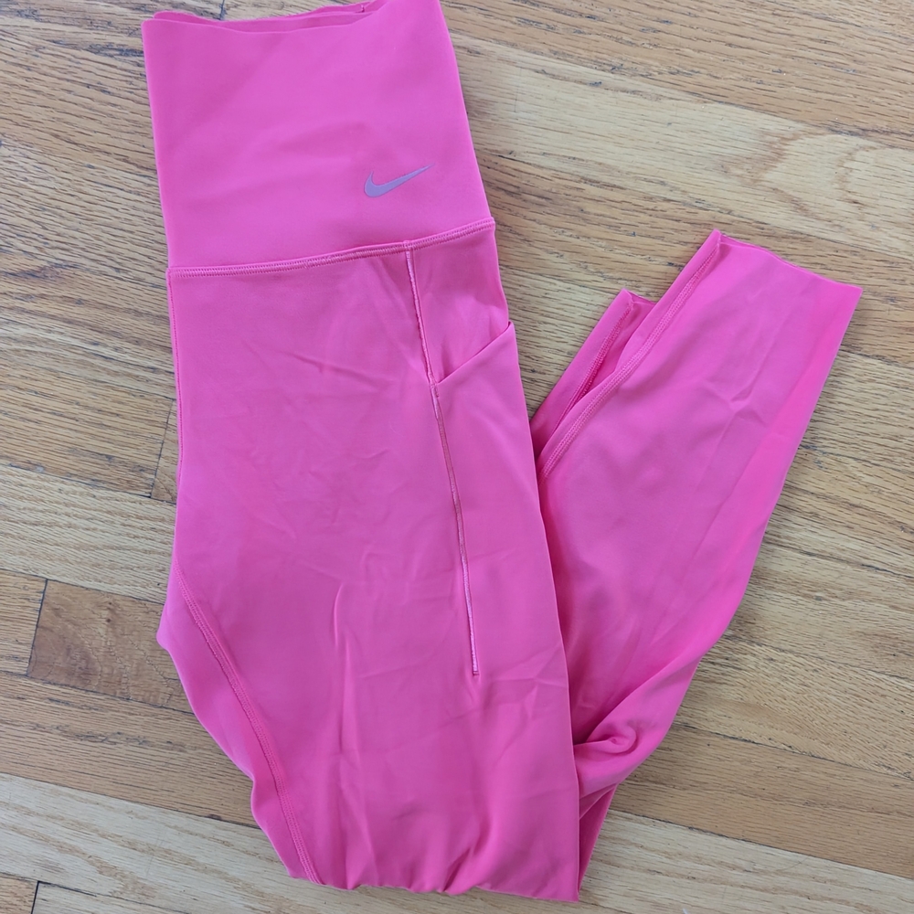 Nike Pink Leggings High Waist Athletic Wear